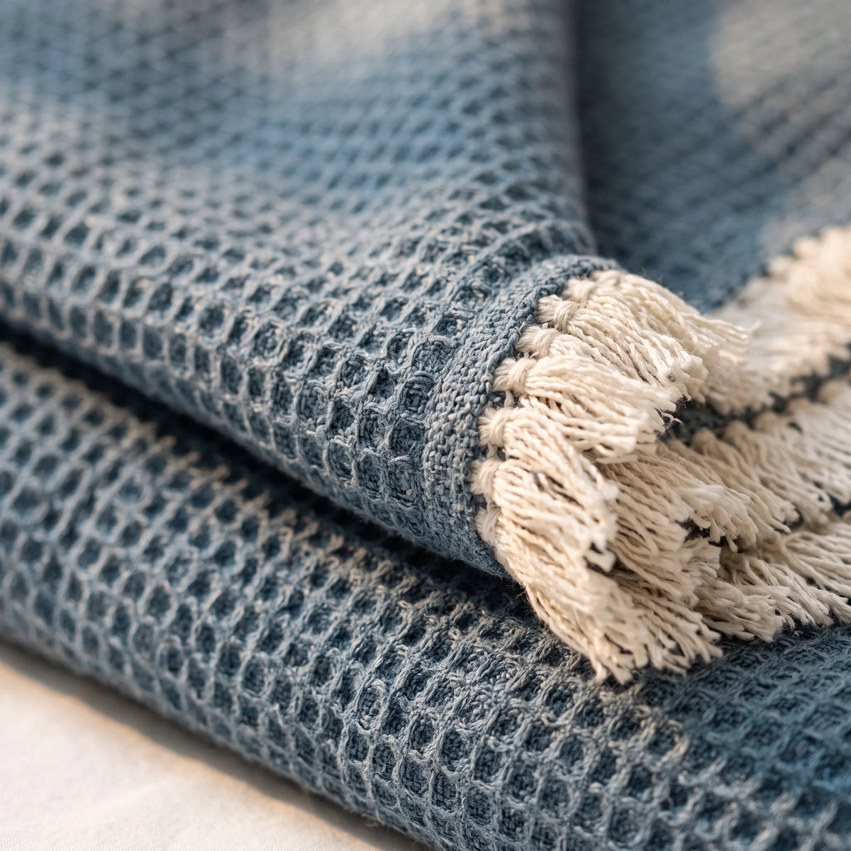 Honey comb cotton blanket