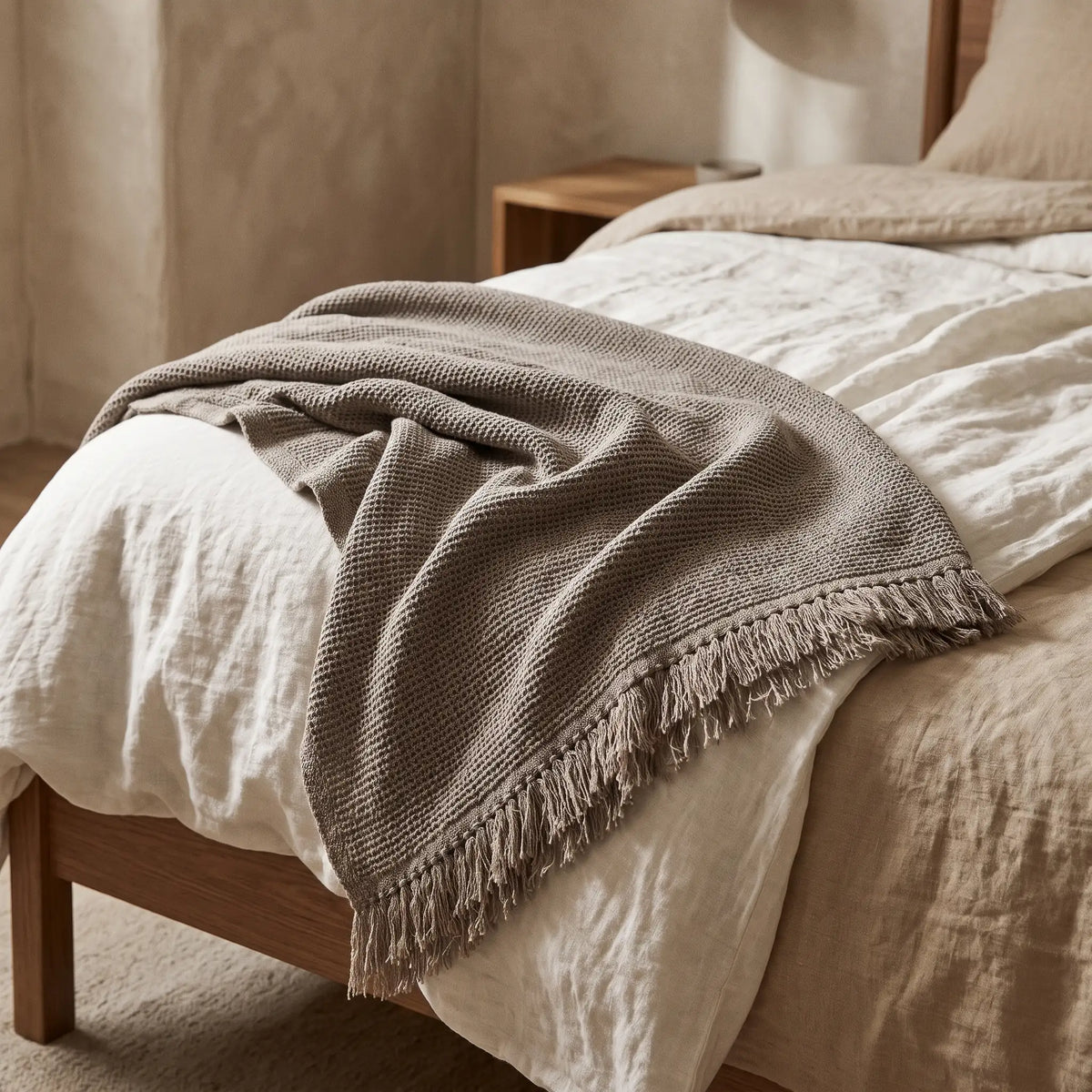 Honey comb cotton blanket