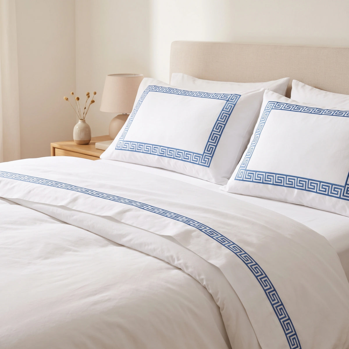 Embroidered Flat Bedsheet Set