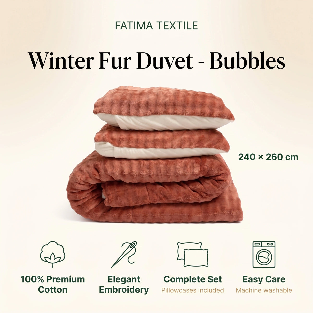 Winter Fur Duvet - Bubbles