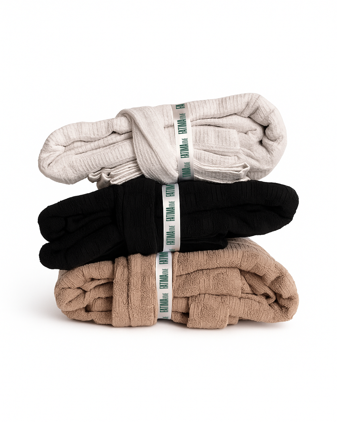 set of shower robe+towel