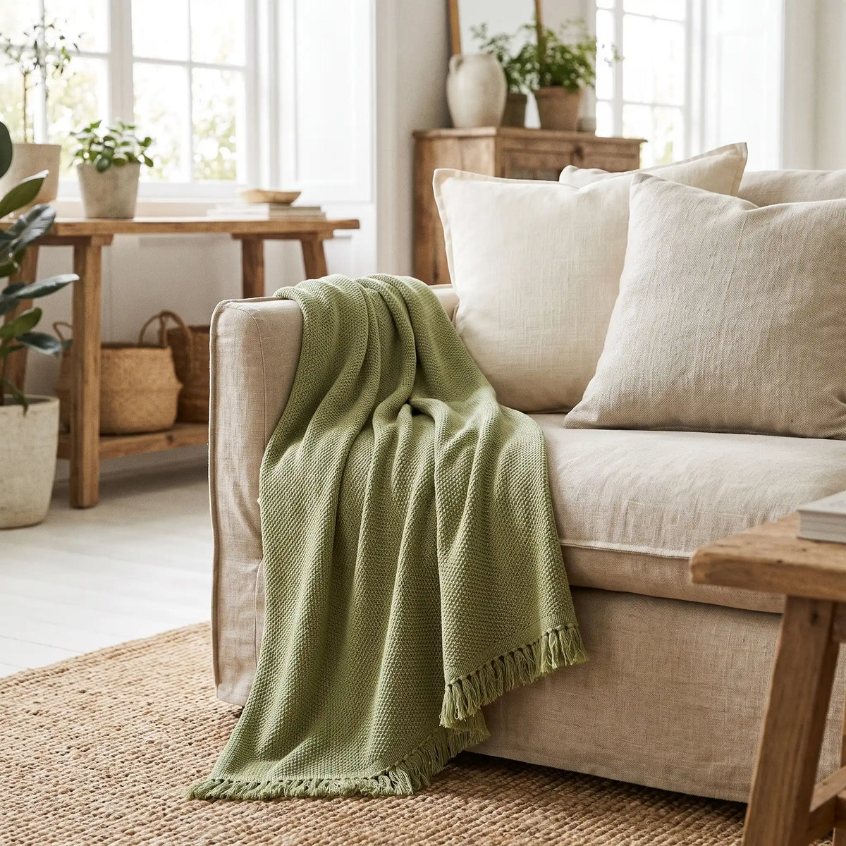 Honey comb cotton blanket
