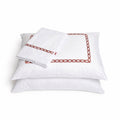 Embroidered Flat Sheet - Chain Border
