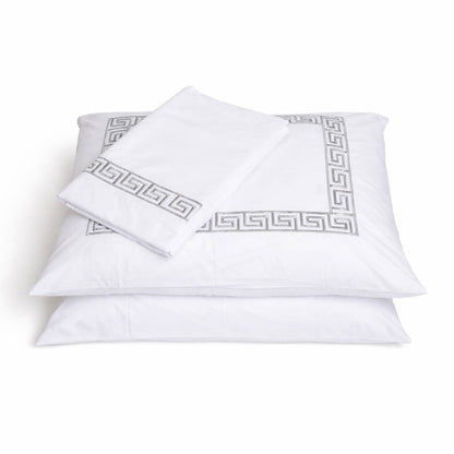 Embroidered Flat Sheet - Square Border