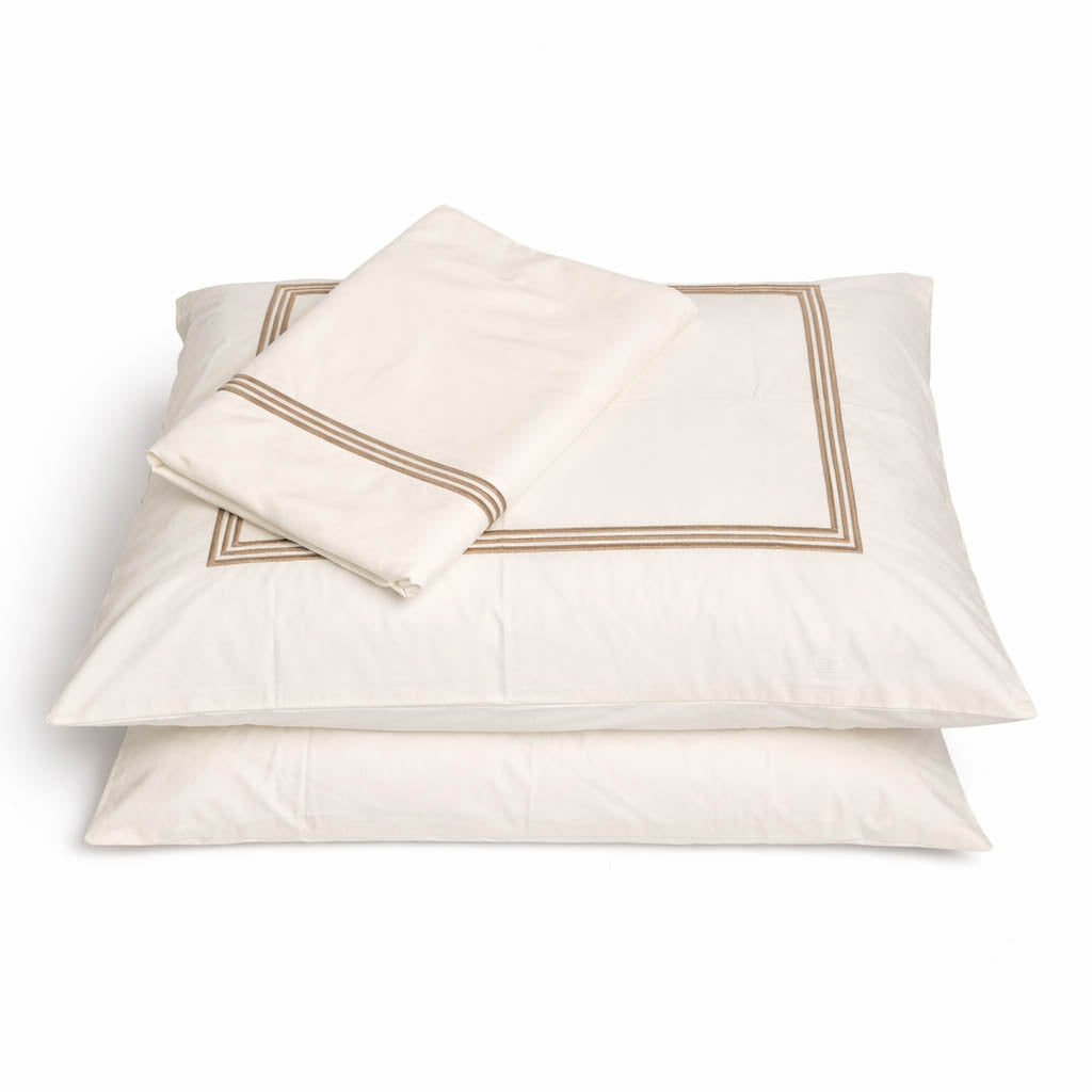 Embroidery Flat Sheet - Double Line Border