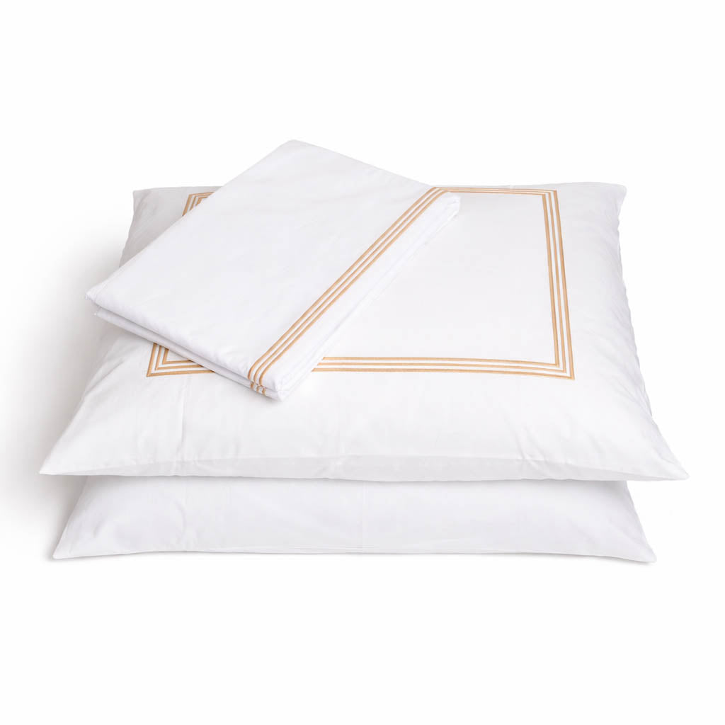Embroidery Flat Sheet - Double Line Border