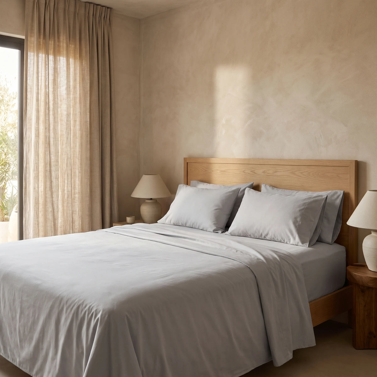 Percale Fitted Bedsheet Sets