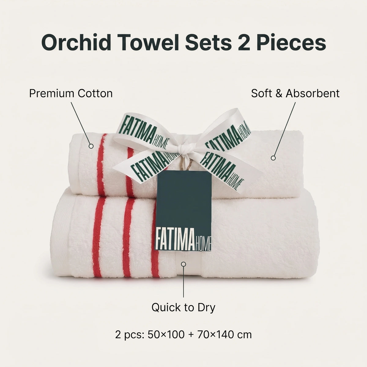 Orchid Towel Sets 2 Pieces
