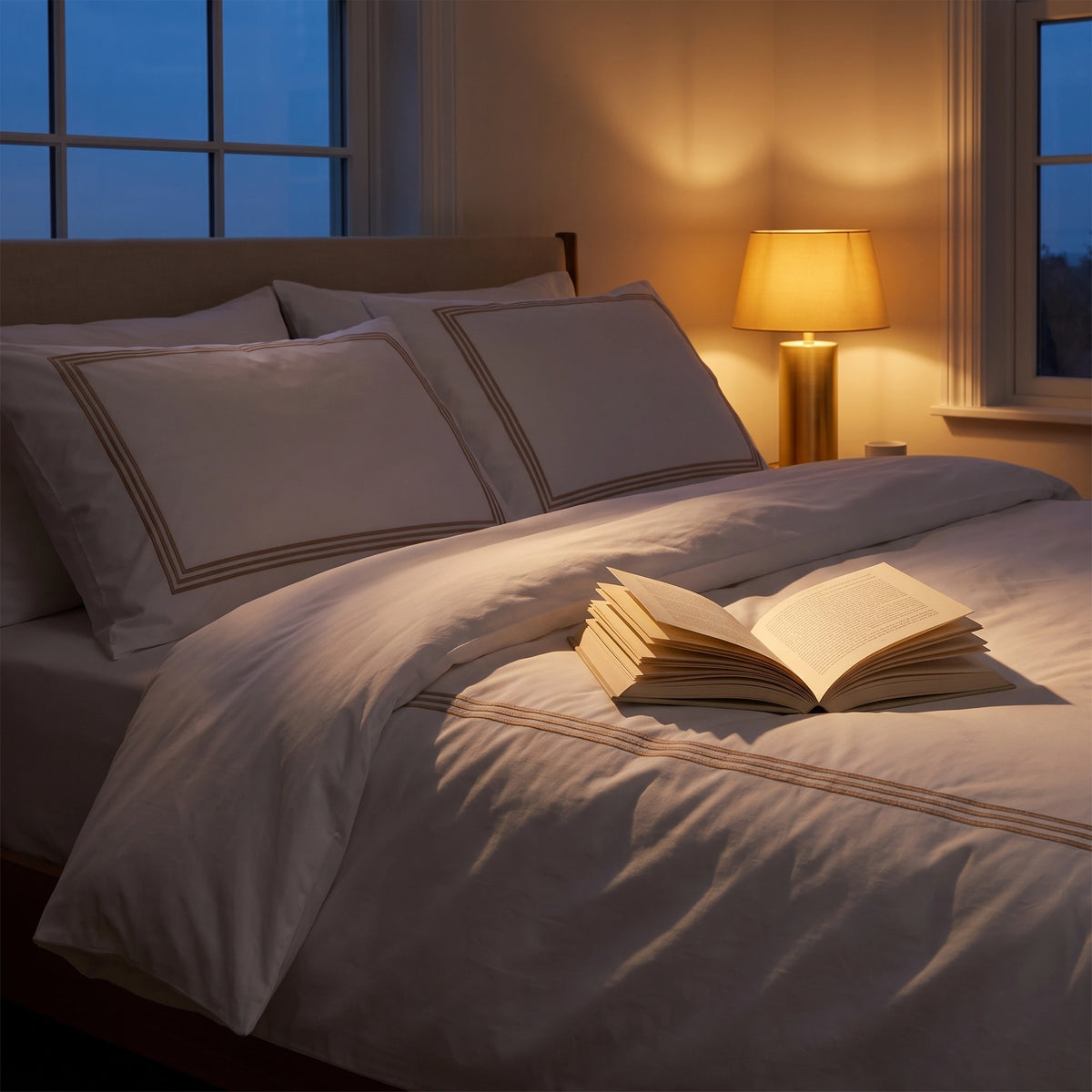 Embroidered Flat Bedsheet Set