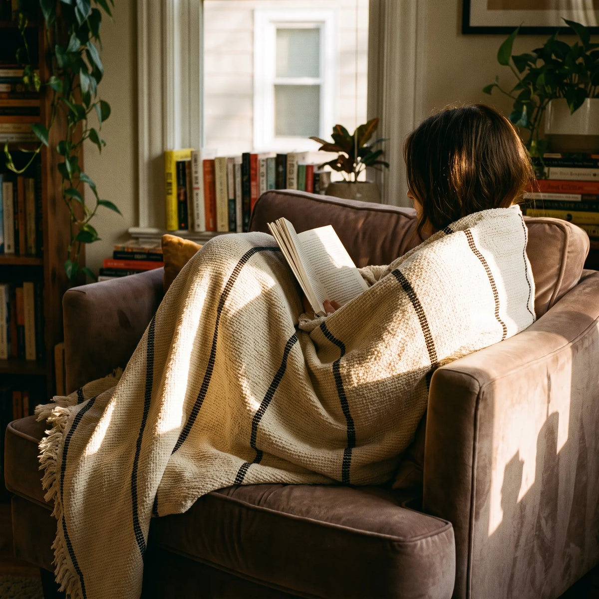 Honey comb cotton blanket