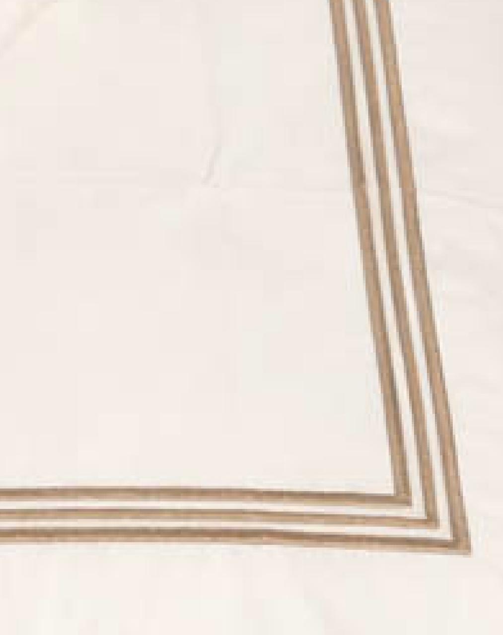Embroidery Flat Sheet - Double Line Border