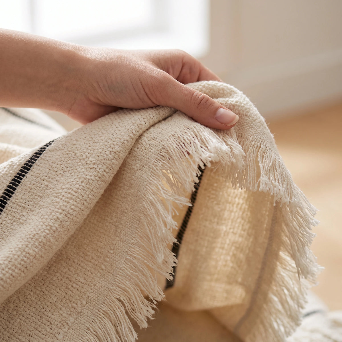 Honey comb cotton blanket
